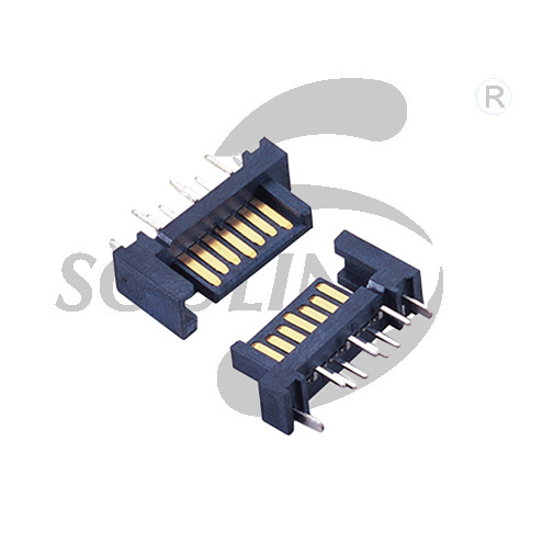 SATA7P B型 单导柱 PC2.5 带接地片